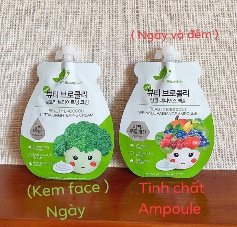 Combo Kem face và Tinh chất Ampoule dưỡng trắng SÚP LƠ Hàn Quốc cao cấp