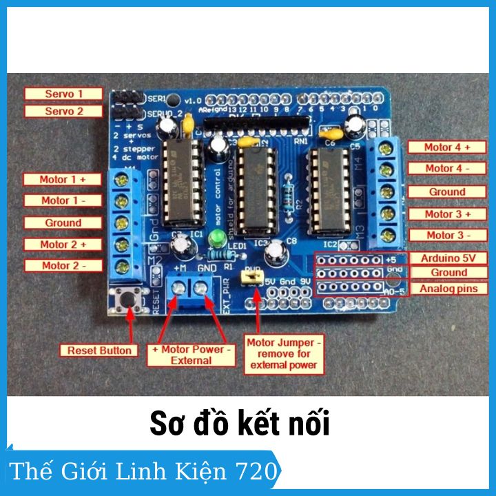 Module điều khiển động cơ L293D