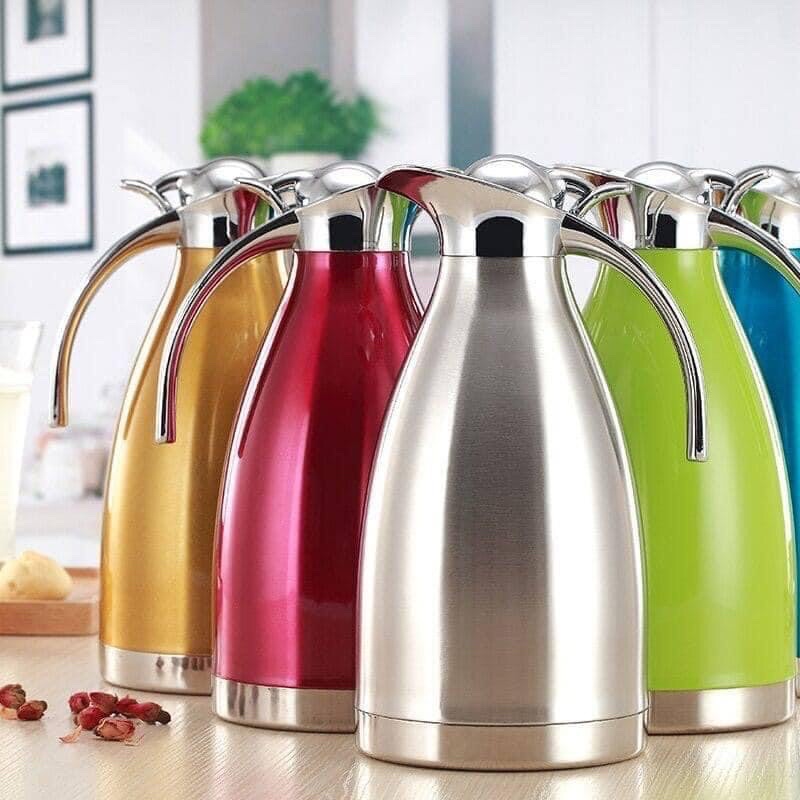 Bình nước inox giữ nhiệt chân không mỏ vịt 2l - bình 2l, ca giữ nhiệt inox thái lan cao cấp mỏ vịt, sỉ bình giữ nhiệt mỏ vịt nóng lạnh ruột inox 304 cao cấp 2l