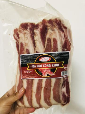 Thịt ba rọi xông khói gói 500g