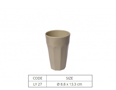 [HCM]Ly Nhựa Melamine Trà Đá Màu Nâu
