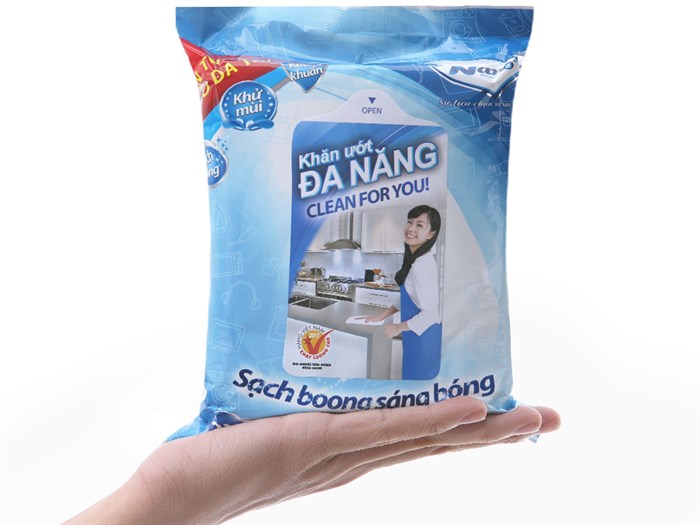 ( cập nhật mẫu mới) KHĂN ƯỚT ĐA NĂNG NANO 30 TỜ