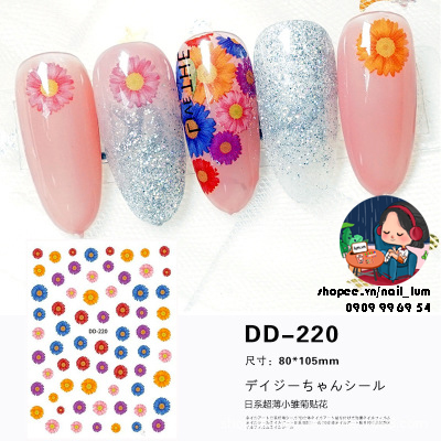 [HCM][Video Thực Tế] Nail Sticker Dán Móng Tay - Bộ Sưu Tập Cánh Hoa