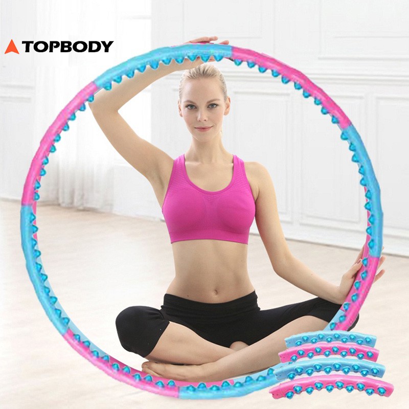 Vòng lắc eo, vòng lắc hula hoop giảm mỡ bụng hông eo thon massage size lớn cao cấp có thể tháo lắp