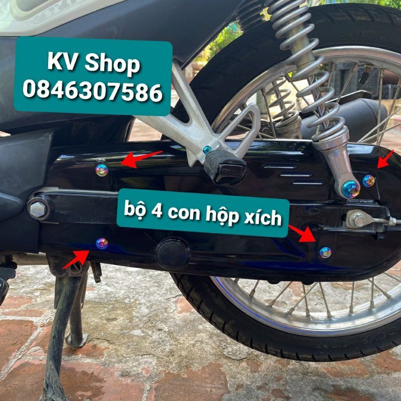 Ốc Titan GR5 Full Ốc Dàn Áo Wave A 50cc - 100 - 110
