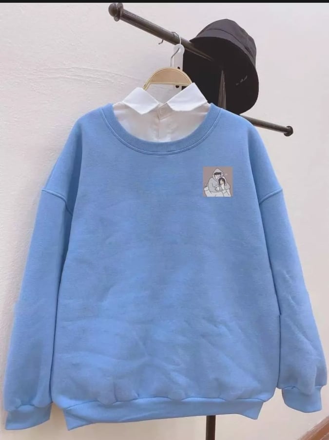 Áo nỉ sweater đôi bạn thân (* *) ( trọng lượng từ 38kg đến 65kg )