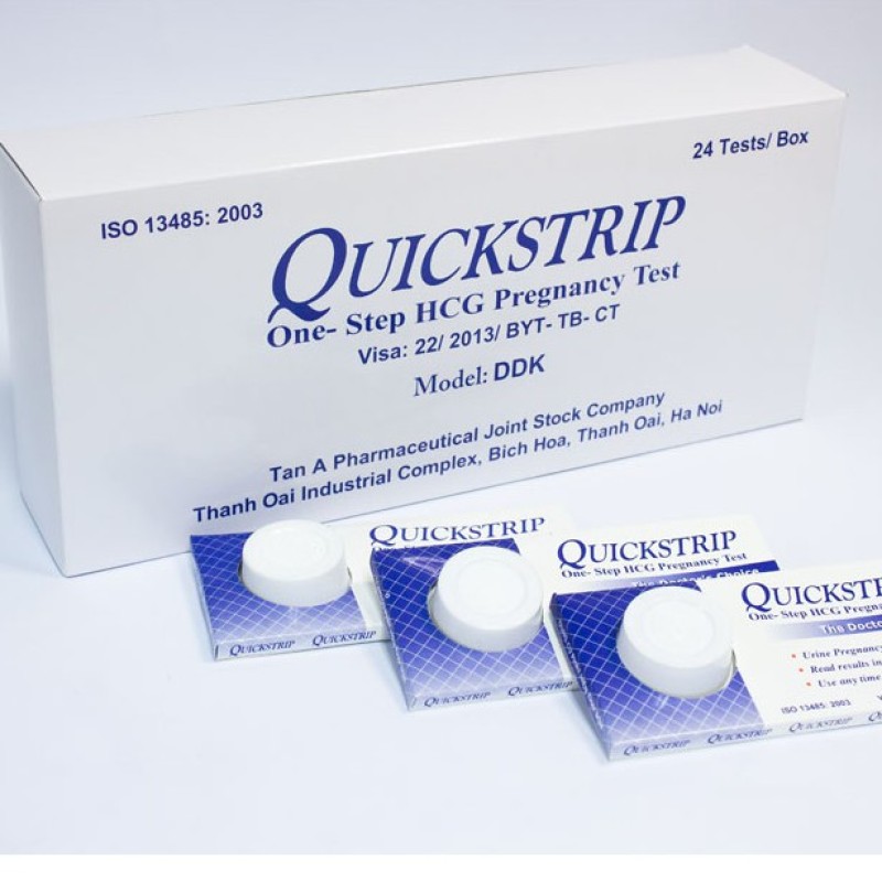 Que thử thai Quickstrip hộp 24 que