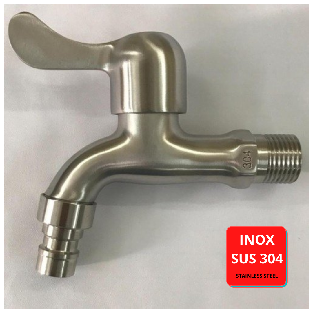 Vòi hồ inox 304, vòi nước máy giặt, vòi rửa tay