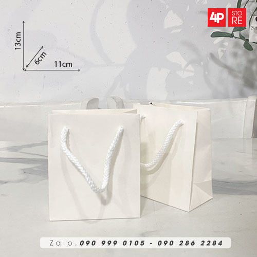 01 TÚI KRAFT 11X13X6CM [ NHIỀU MÀU ] NGANG CAO HÔNG