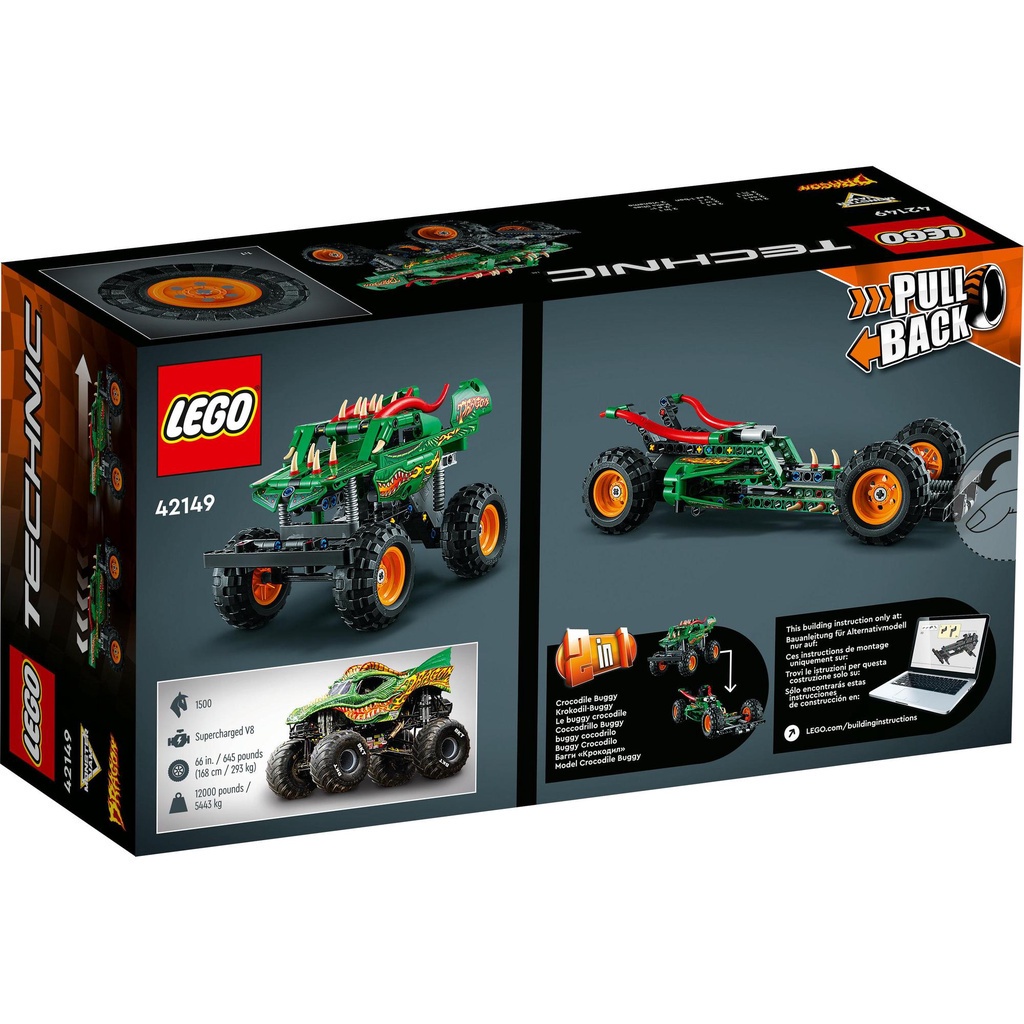 Bộ Lắp Ráp LEGO Technic 42149 Chiến Xe Monster Jam™ Dragon™ (217 Chi Tiết)