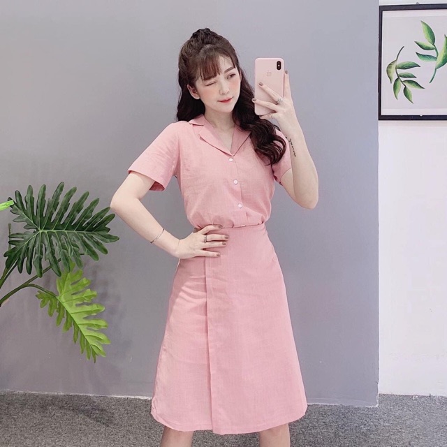 ĐẦM SƠ MI ĐẮP TÀ (Có ảnh thật) MS48
