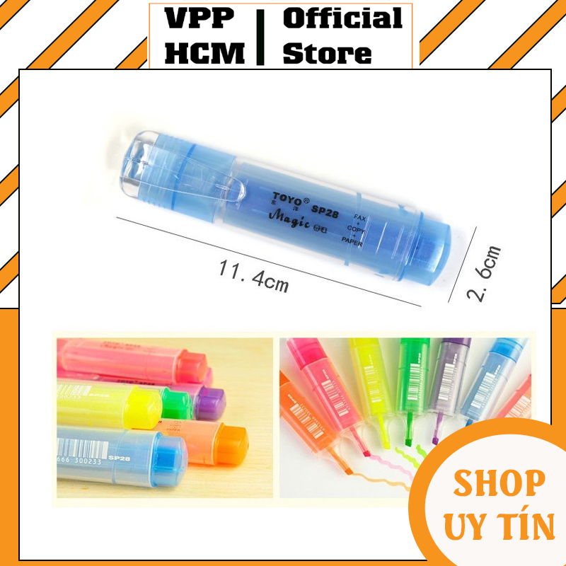 [COMBO 2 Cây] Bút dạ quang Toyo sp28 đủ màu lựa chọn, viết dạ quang