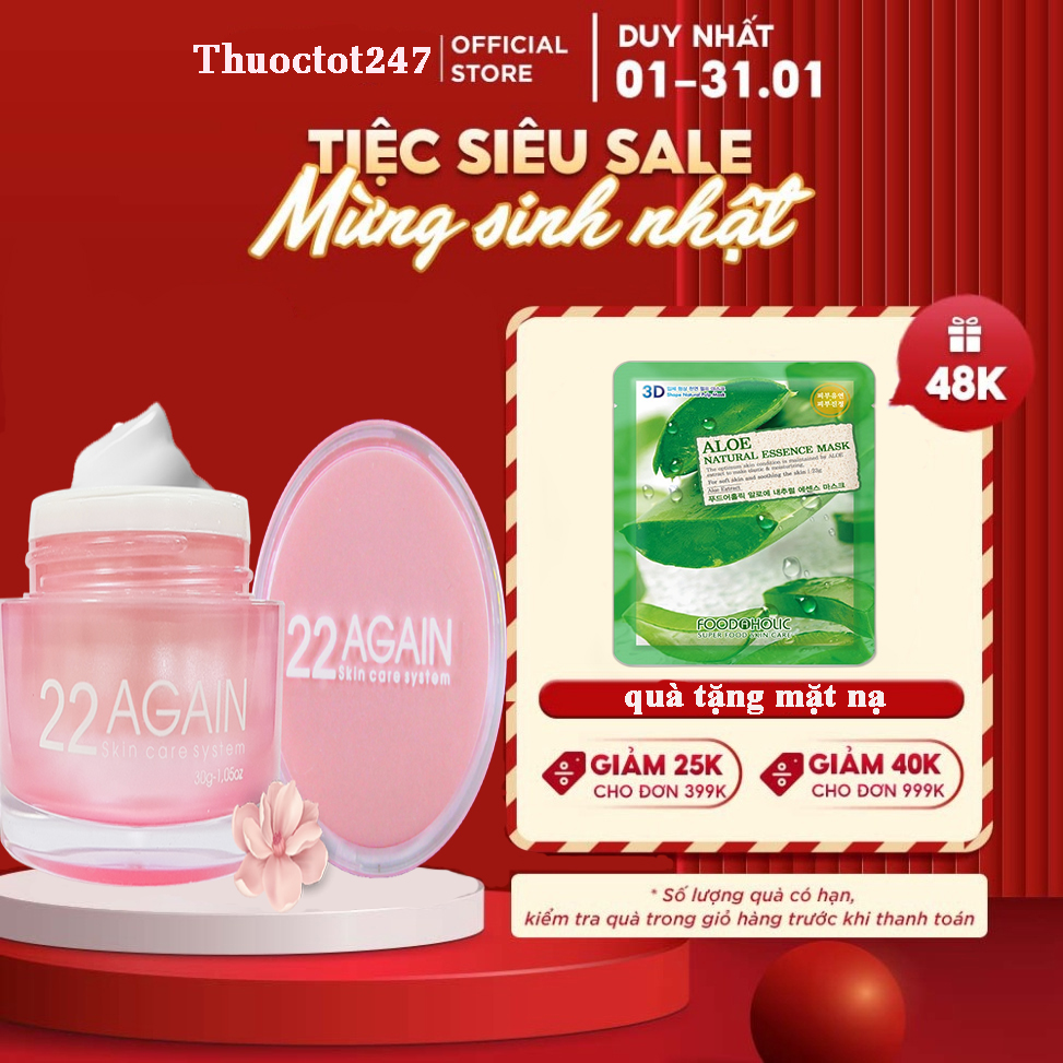 Kem trắng da chống lão hoá 22 Again Hàn Quốc chính hãng