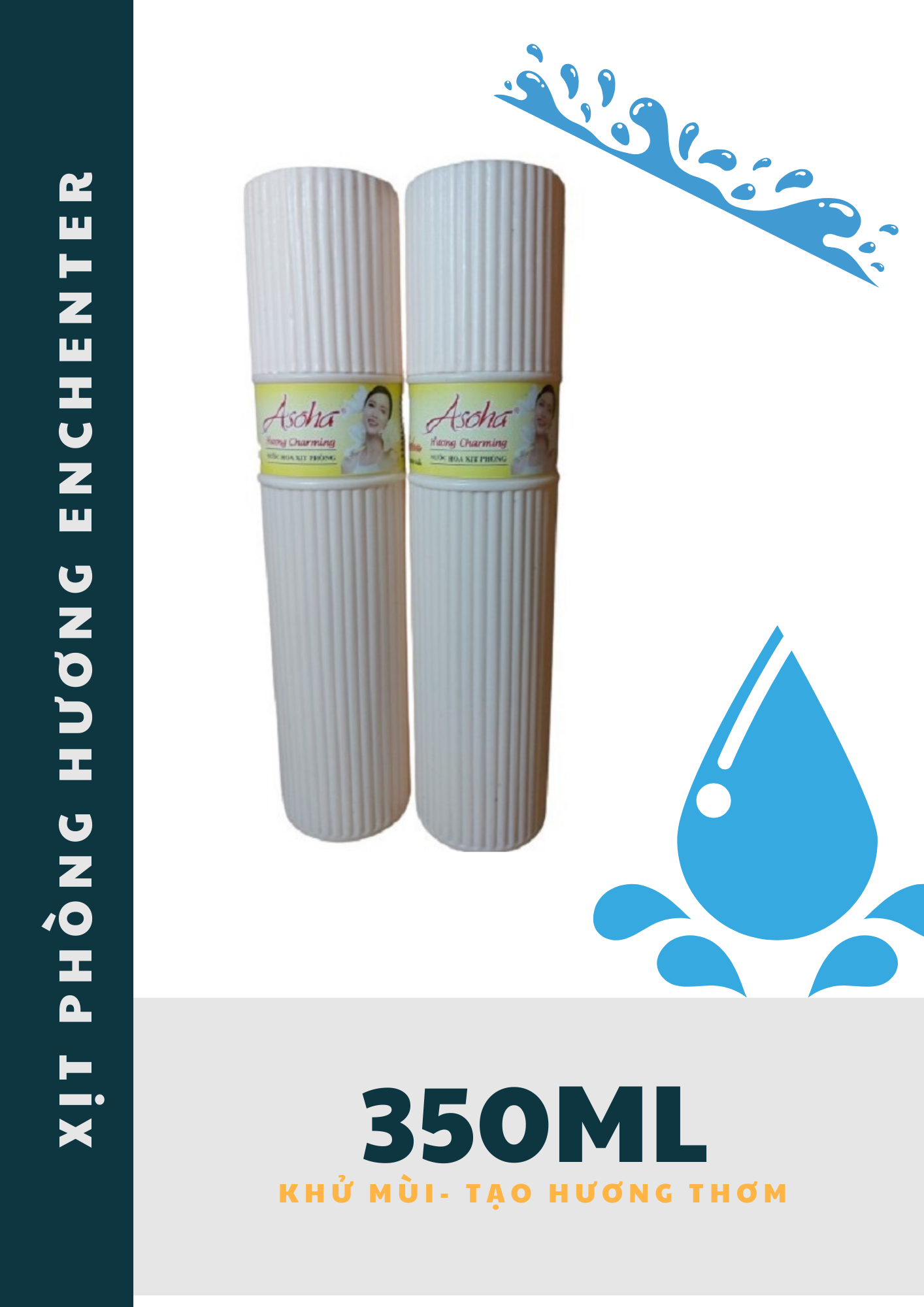 [HCM]Xịt Phòng Sọc ASOHA 350ML