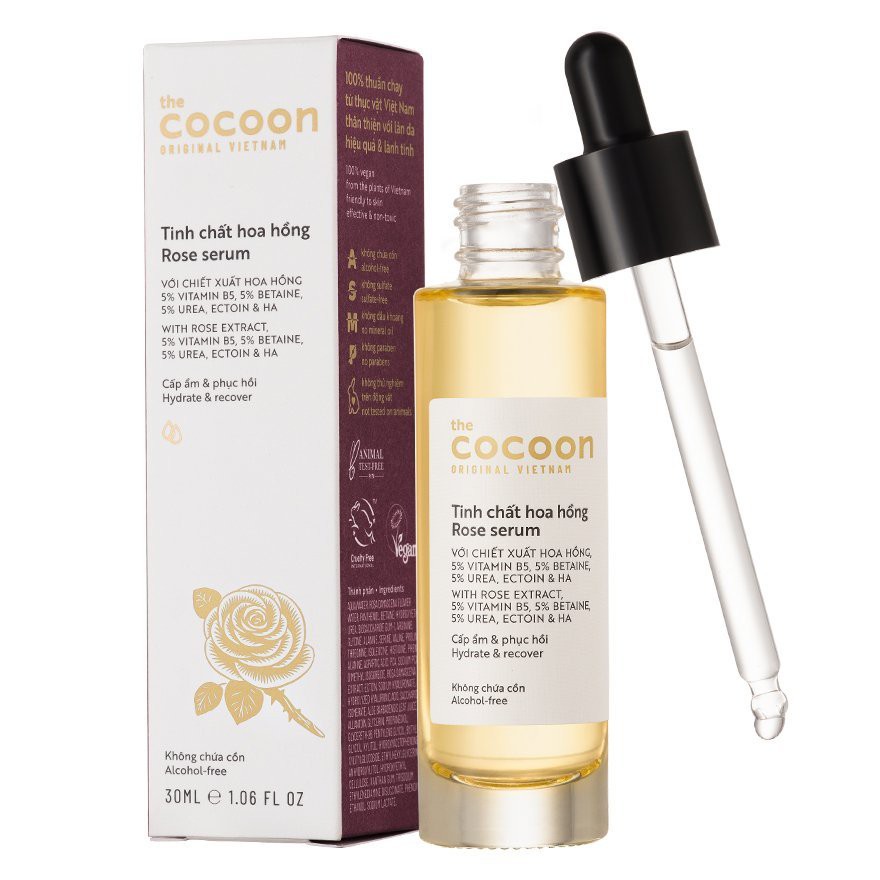 [CHÍNH HÃNG] Serum Tinh Chất Hoa Hồng Cocoon Thuần Chay