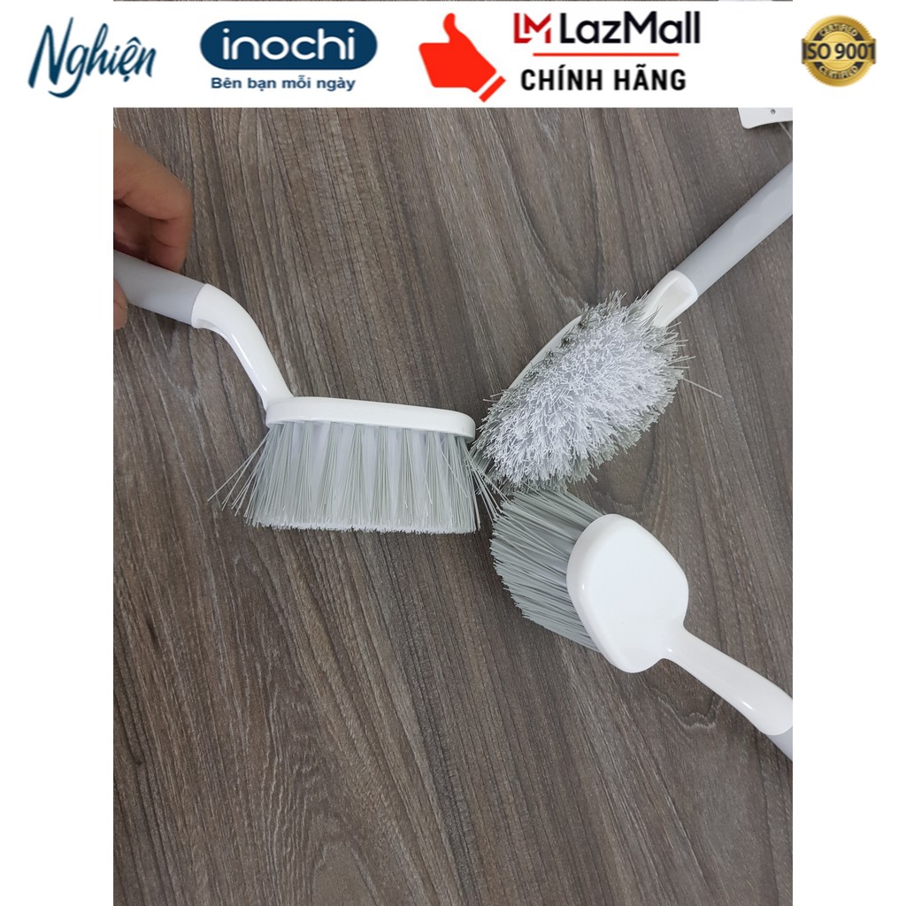 Bàn chải nhà tắm cán dài kirei (26cm)