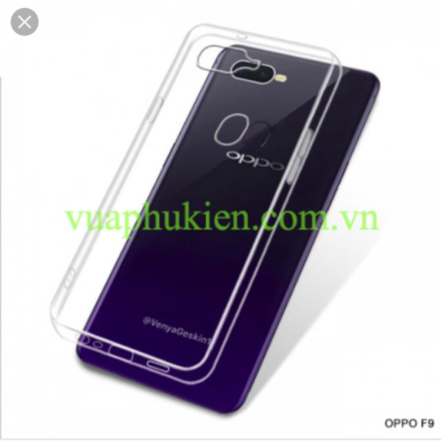 Ốp lưng Oppo F9 Silicon dẻo trong suốt siêu mỏng 0.5mm chất lượng đảm bảo cam kết hàng nhận được đúng mô tả