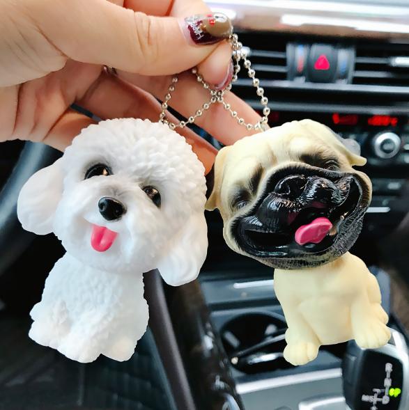 Móc khóa chó vàng mặt xệ CUTE