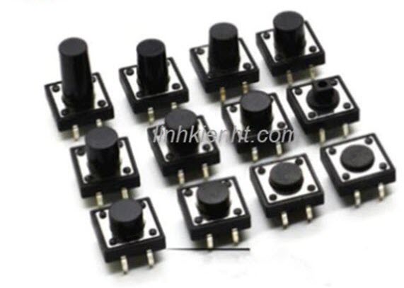 10 nút nhấn 4 chân nhiều loại 1212 5/8/9/10/12/mm