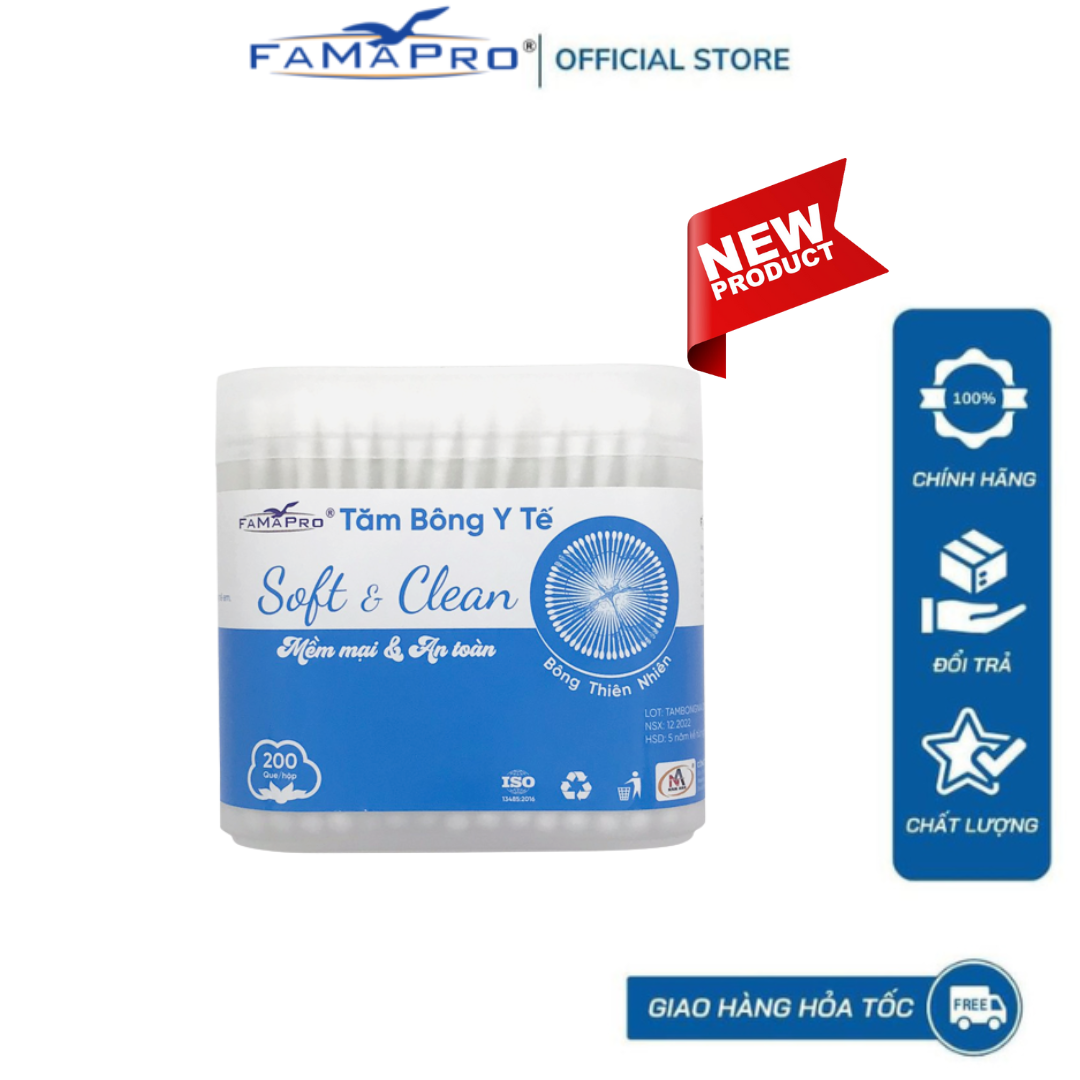 [FAMAPRO TĂM BÔNG] Tăm bông y tế Famapro