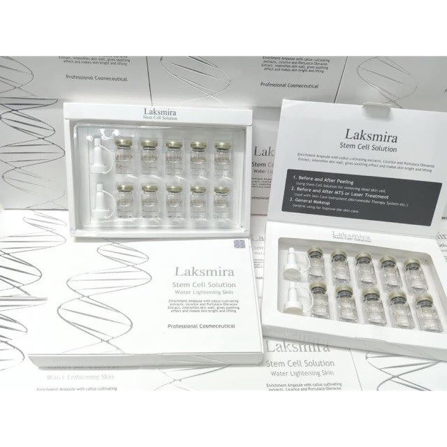 TẾ BÀO GỐC DƯỠNG TRẮNG LAKSMIRA STEM CELL SOLUTION - Tách Lẻ (1 lọ)