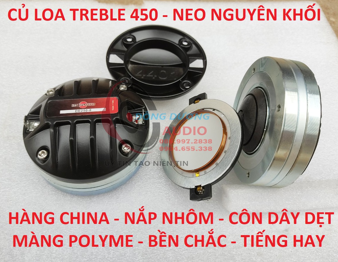LOA TREBLE 450 NEO KHỐI COIL DẸT - GIÁ MỘT LOA + BÍCH REN XOÁY NGOÀI