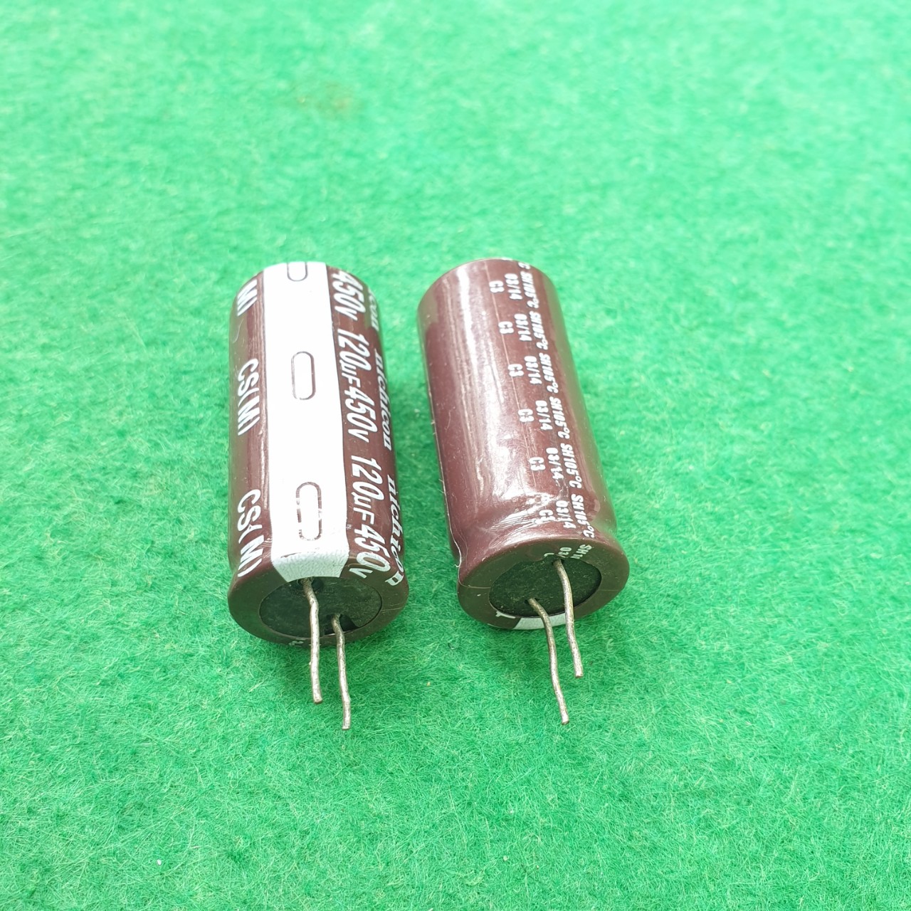 Tụ hóa 120uF 450V chân mềm 18x40mm