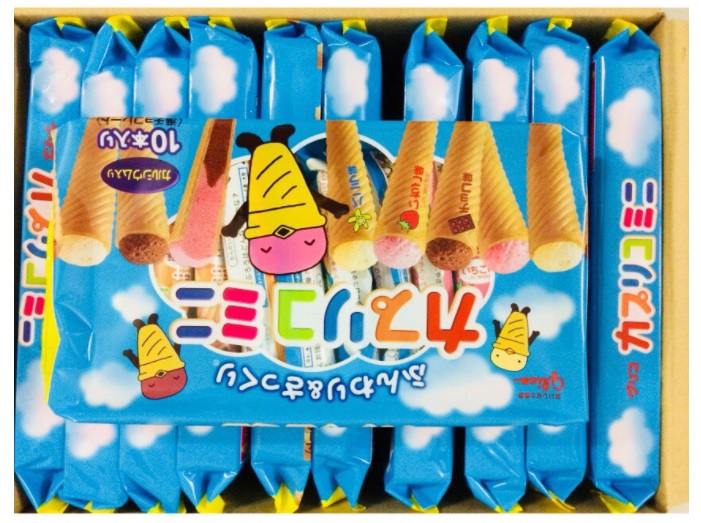 Bánh nhân kem ốc quế Glico cho bé