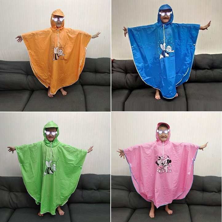 Áo mưa cánh dơi trẻ em - áo mưa cánh dơi em bé