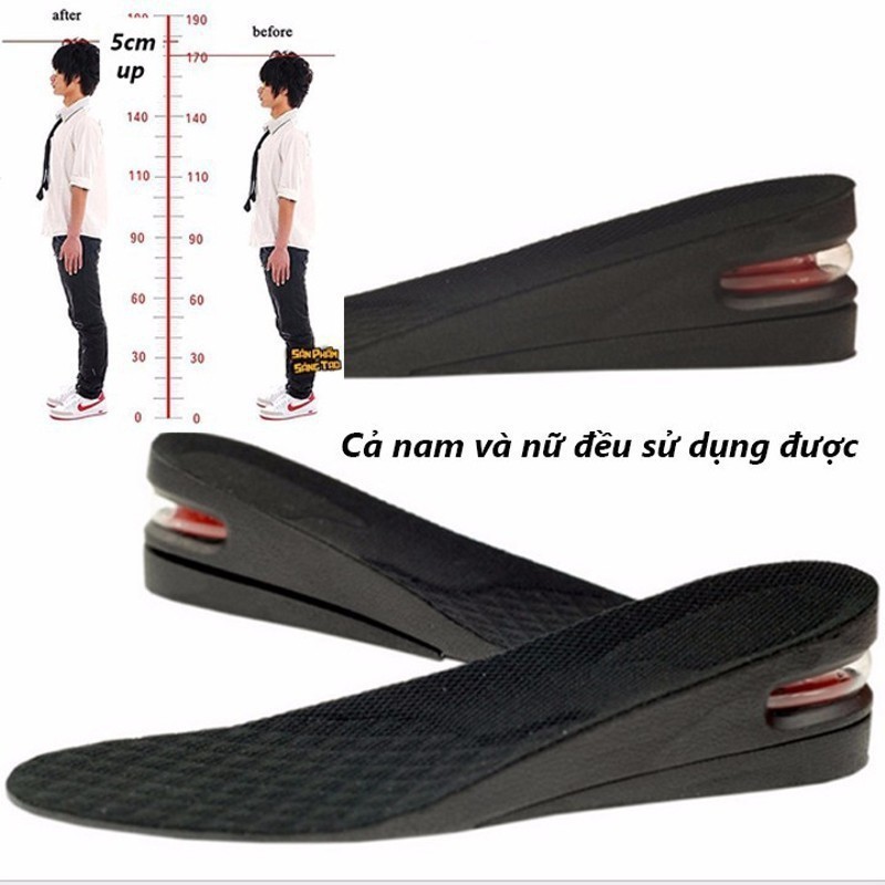 Lót giày độn đế tăng chiều cao-1 đôi
