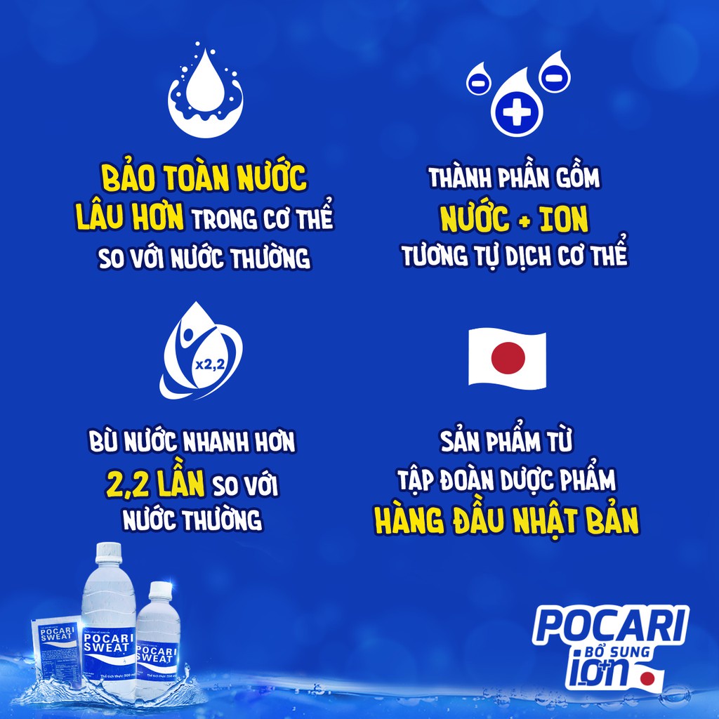 Thức uống bổ sung ion Pocari Sweat dạng bột