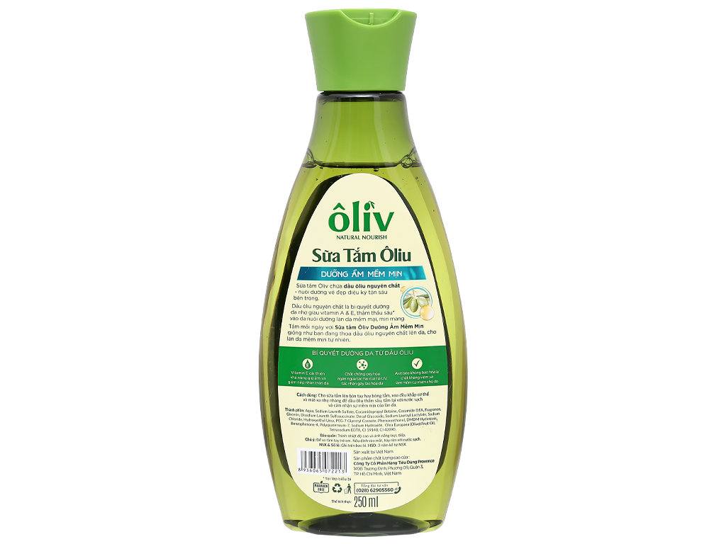 Sữa tắm Ôliv dưỡng ẩm mềm mịn 250ml