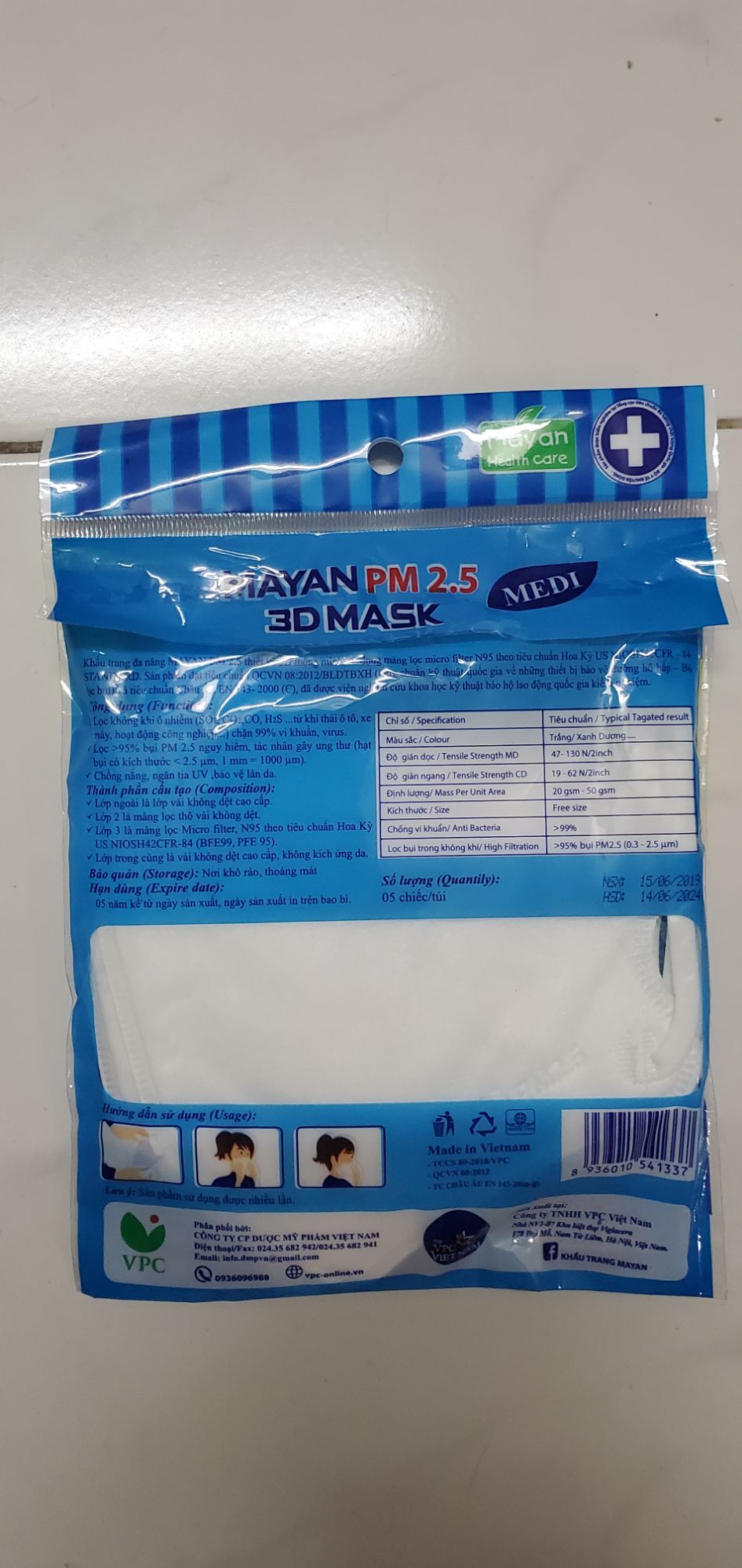 [HCM]khẩu trang Mayan 3D Mask PM 2.5