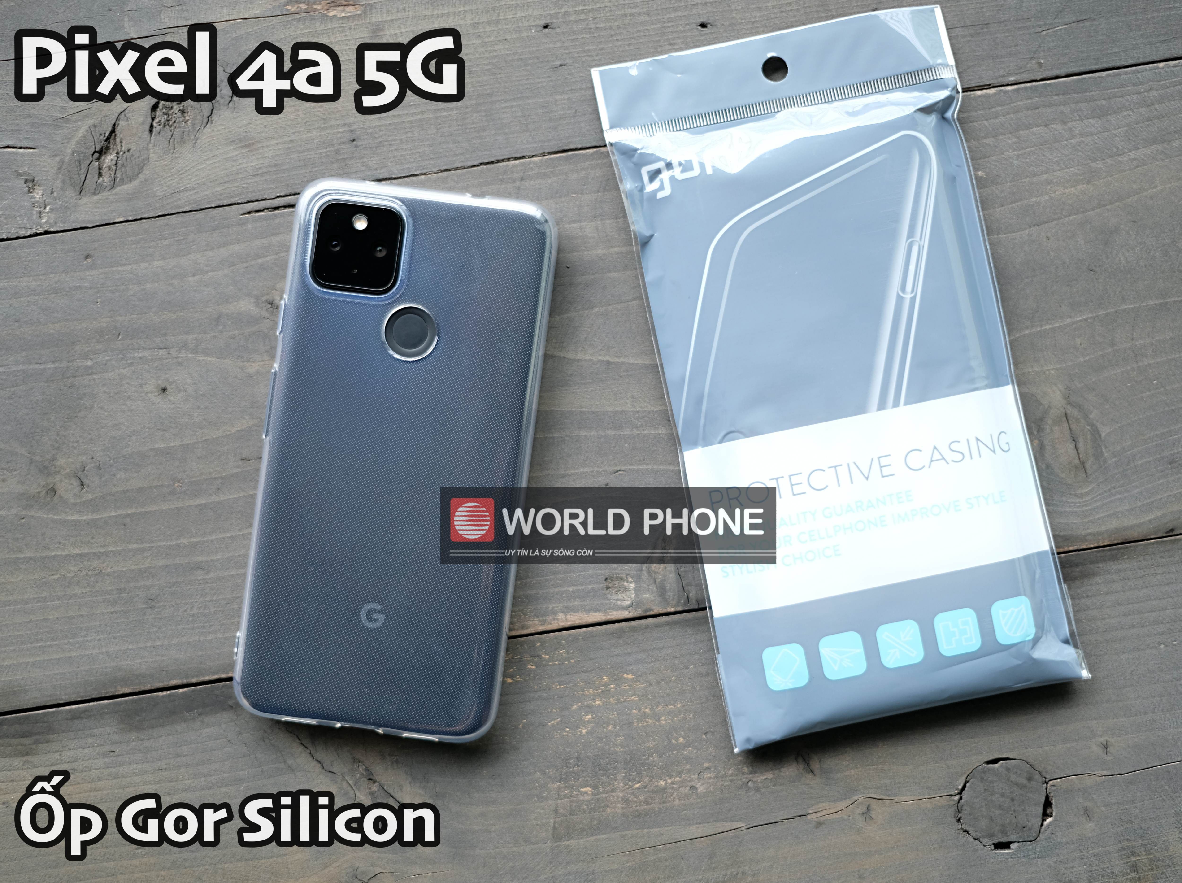 Ốp lưng Pixel 4a 5G Silicon, Ốp Pixel 4a 5G dẻo GOR cao cấp cho máy Google Pixel 4a 5G