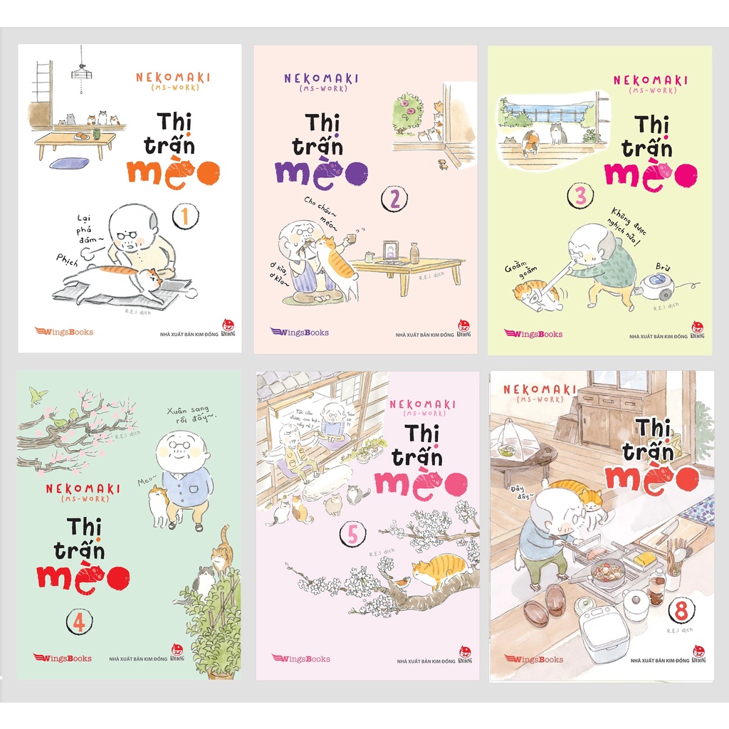 Combo 8 cuốn: Thị trấn mèo (từ tập 1 đến tập 8)