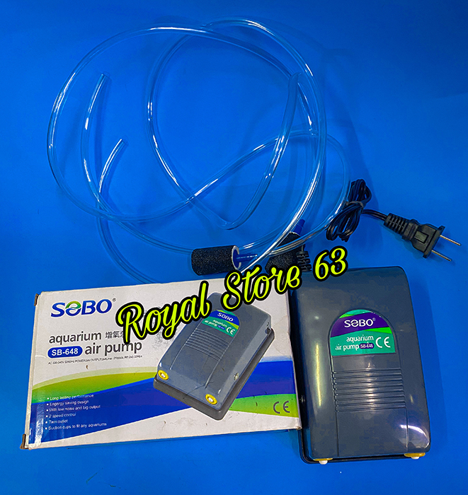 Máy Sủi oxy bể cá 2 vòi Sobo SB 648