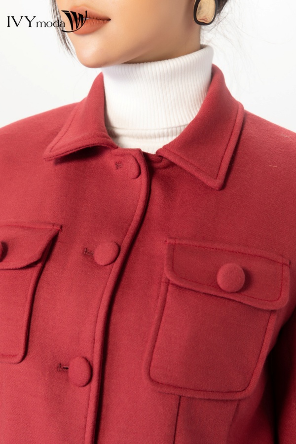 Áo vest dạ dáng ngắn IVY Moda MS 67B9010