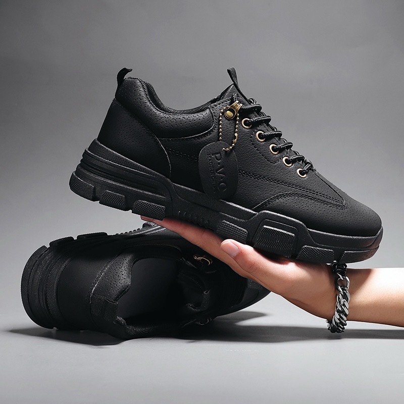 Giày thể thao sneaker màu đen thời trang nam