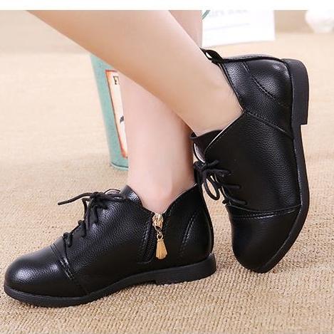[Xả lẻ size] - Giày boot da cho bé gái