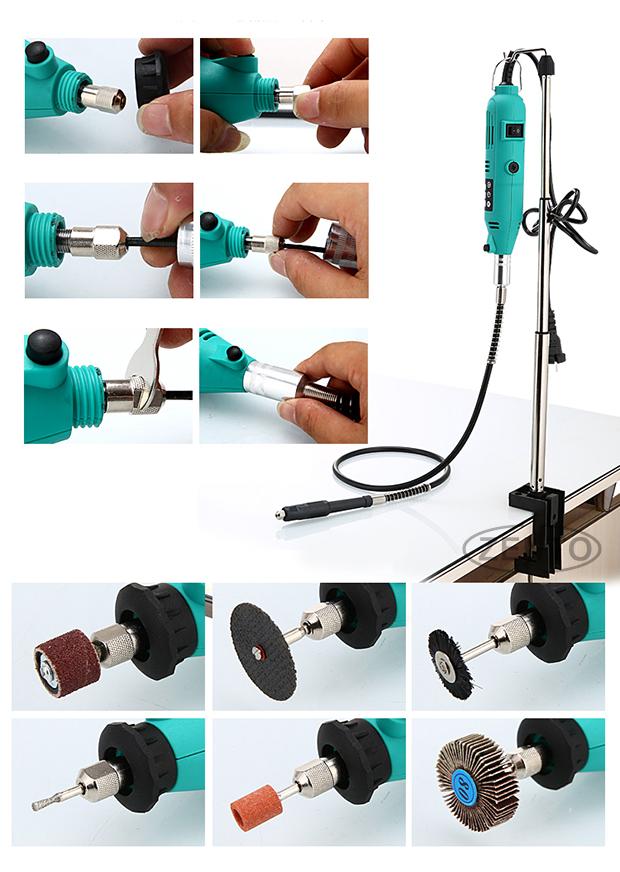 Bộ máy khoan, mài, khắc mini Zento JS10B-5