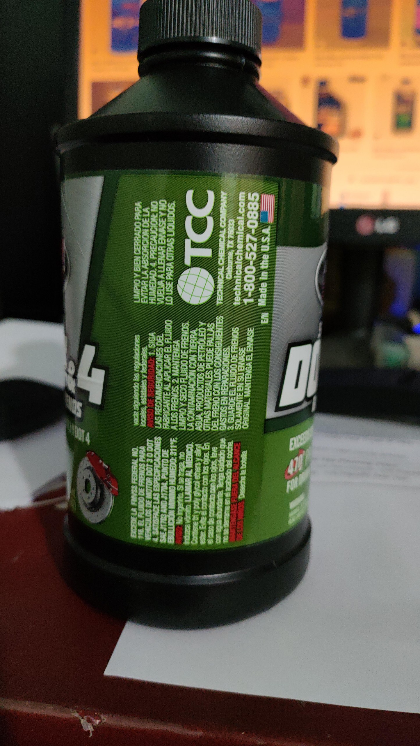 Dầu phanh Johnsen's DOT-4  355ML - Made in USA