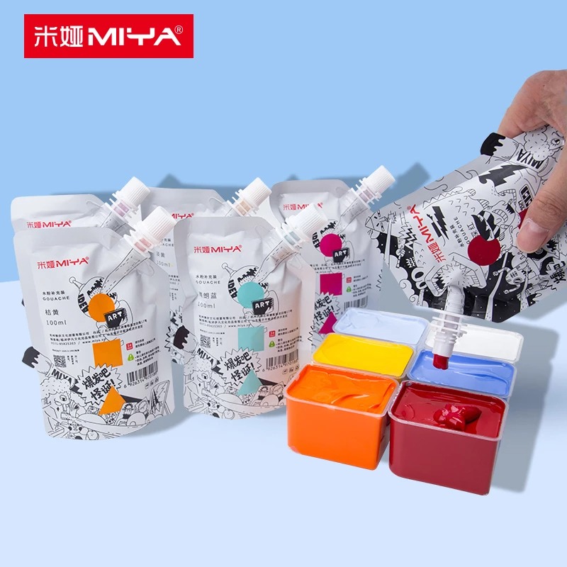 [Giao Hỏa Tốc] Màu Gouache HIMI MIYA - Dạng Túi 100ml Refill