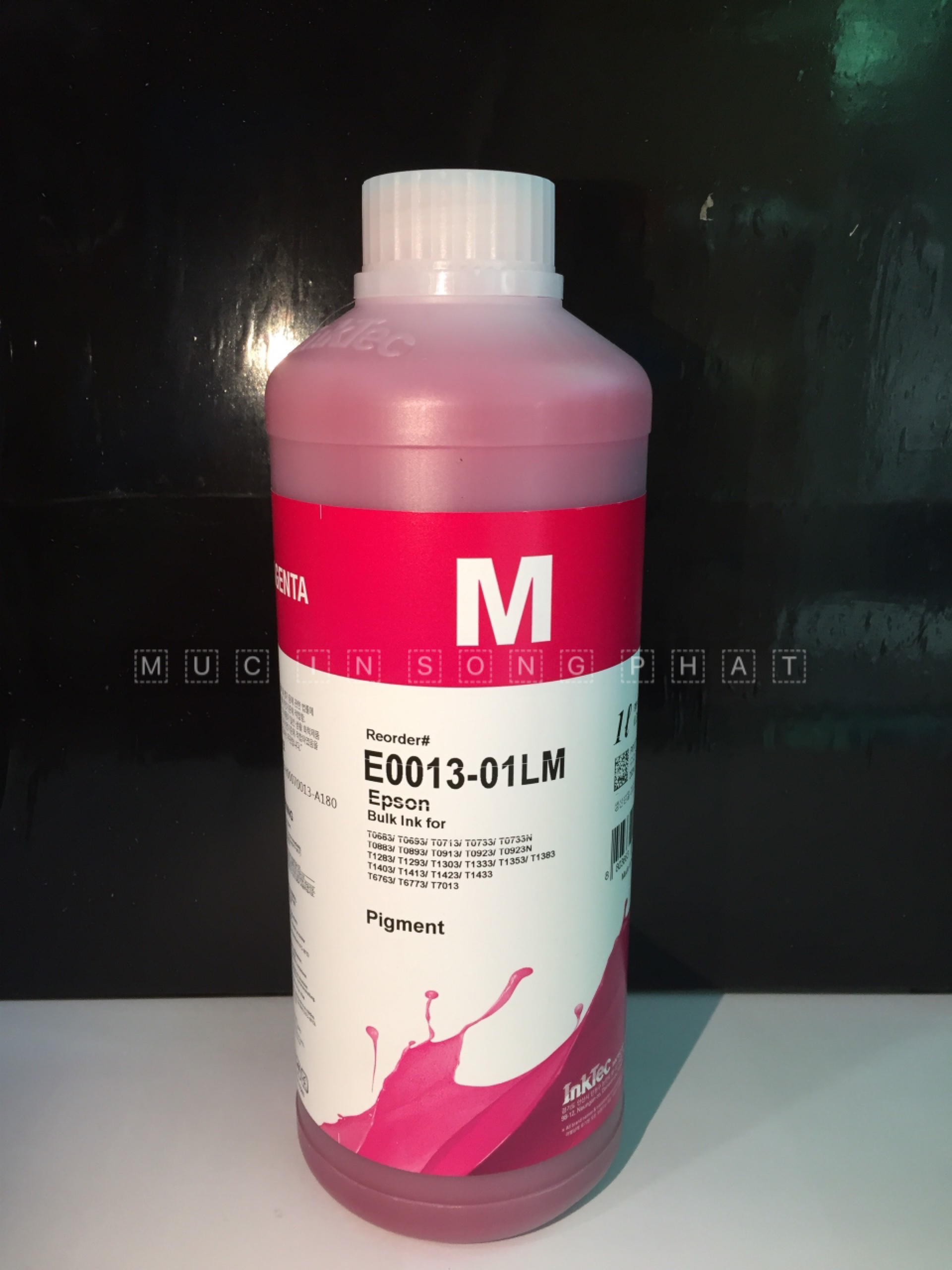 Mực in Pigment Epson Inktec Hàn Quốc 1 Lít - giá tính trên 1 chai