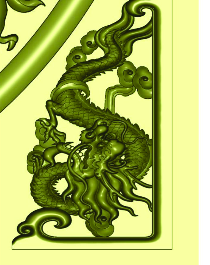 Tranh - Mâm trần Rồng phượng