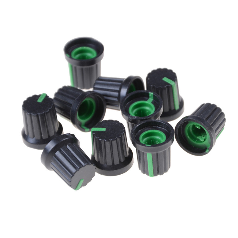 EVAN 10 chiếc núm vặn công tắc chiết áp nắp núm xoay điều chỉnh âm lượng đường kính 6mm