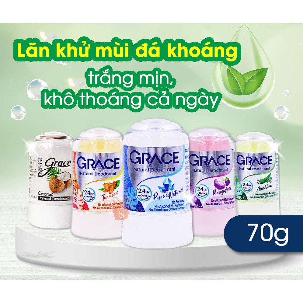 Lăn nách Đá đá khoáng Tự nhiên 70gr