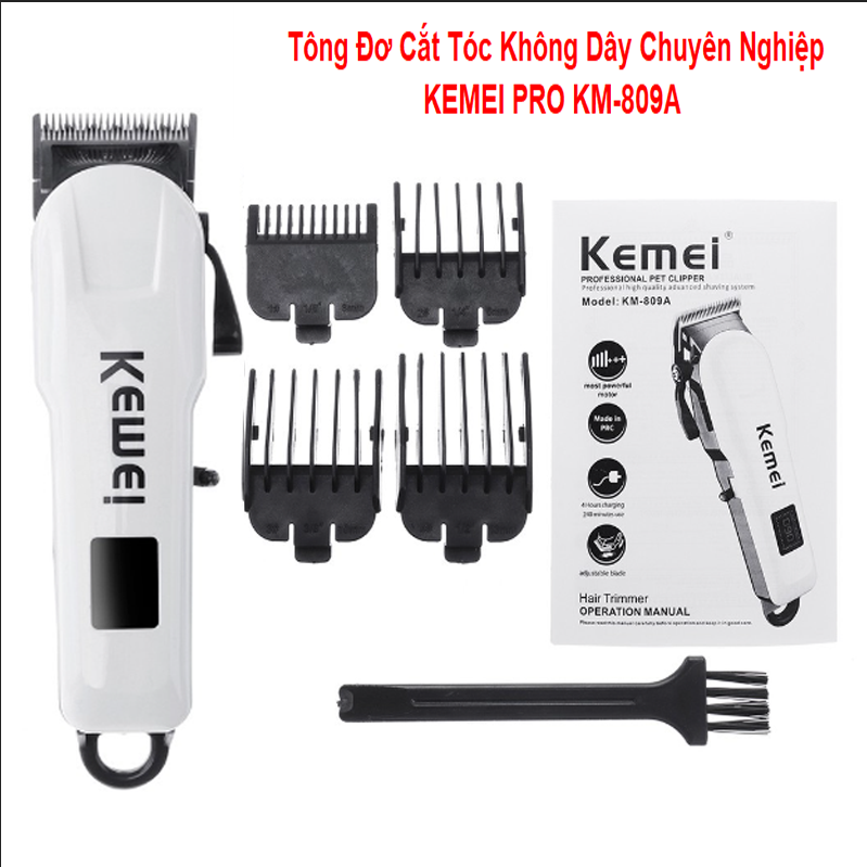 [HCM][SALE HỦY DIỆT] Tông Đơ Cắt Tóc Kemei 809a/ Tông Đơ Jichen Tặng Kèm Bộ Phụ Kiện Tông Đơ Cắt Tóc Gia Đình Kích Thước Nhỏ Gọn Dễ Cầm Giúp Bạn Cắt Tóc Nhanh Chóng Tiết Kiệm Thời GianTiền Bạc Cho Mái Tóc Đẹp Ngay Tại Nhà