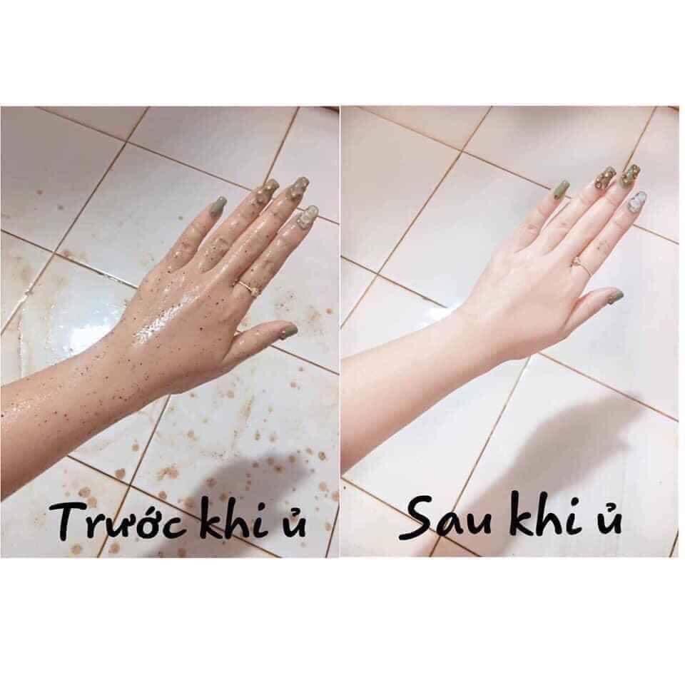 Ủ trắng cà phê body da trắng mịn căng mướt
