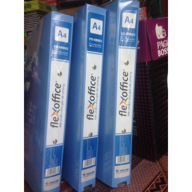 Bìa nhẫn - File còng nhẫn (2,5cm - 3cm - 3,5cm) Flexoffice