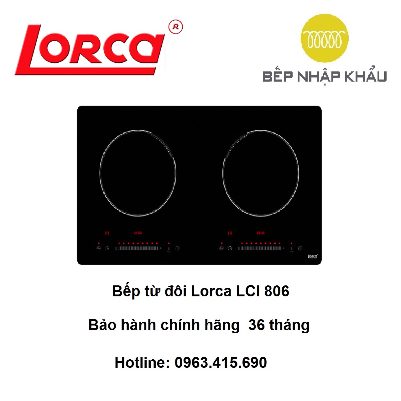 Bếp từ đôi Lorca LCI-806